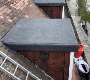 Trent Roofing Nottingham Derby Flat Felt Roofing Before Side View